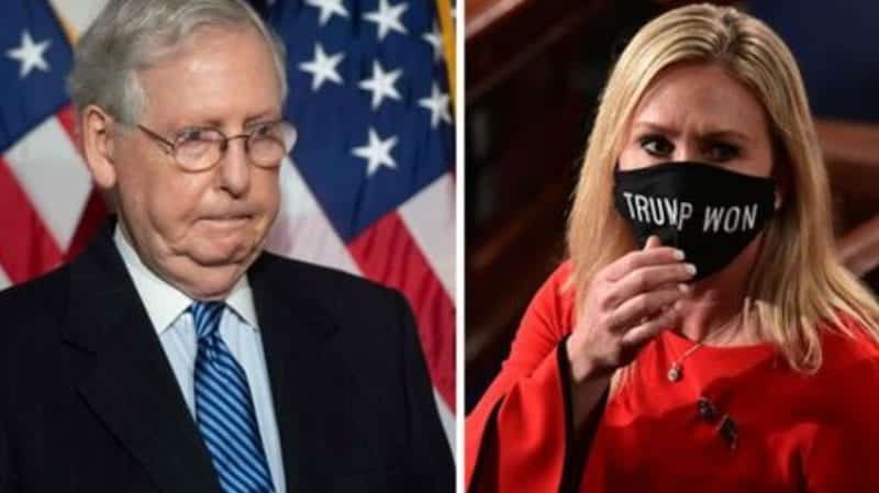 mitch mcconnell marjorie taylor greene